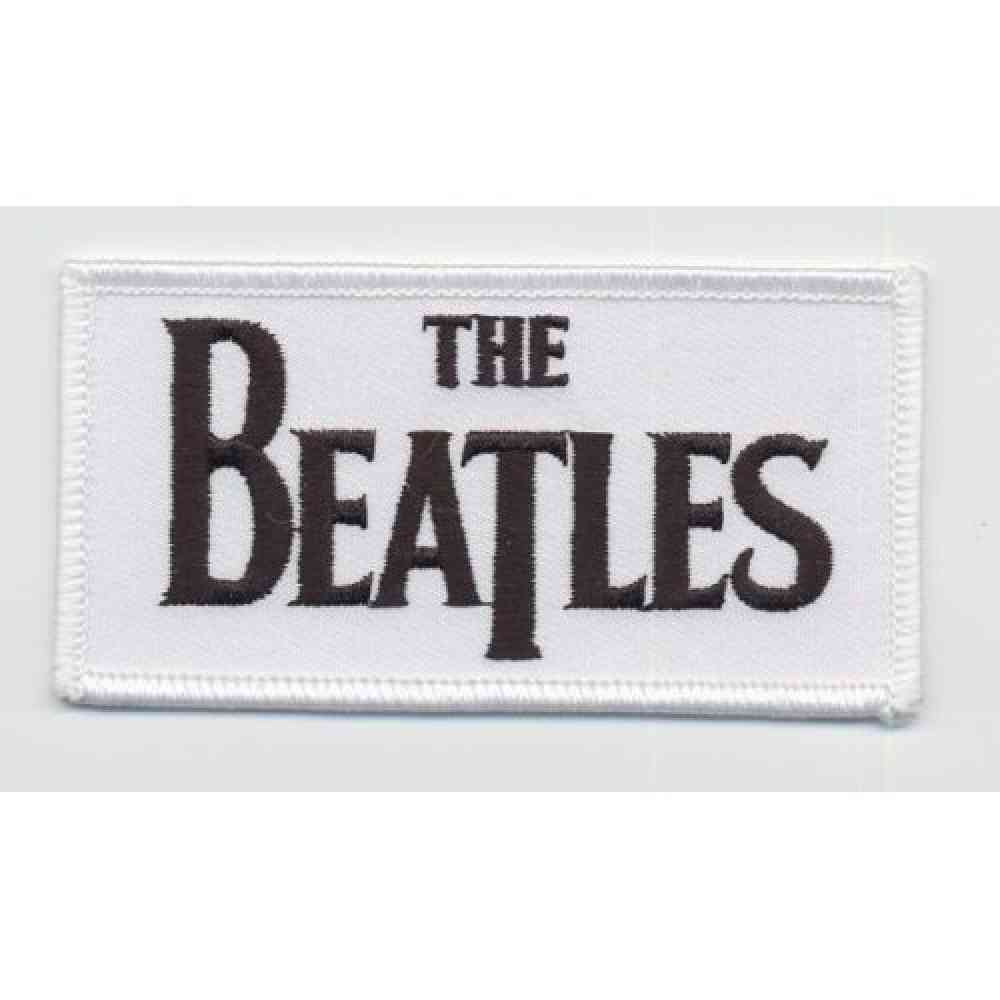 The Beatles - Drop T Logo Patch - Wit